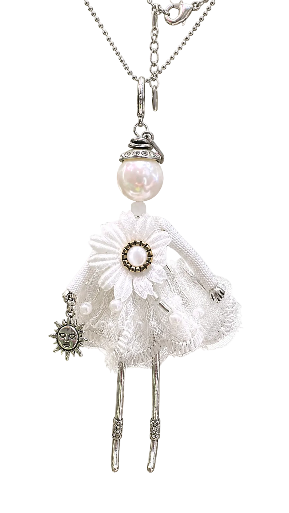 Blanche doll pendant