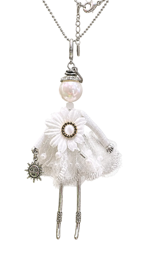 Blanche doll pendant