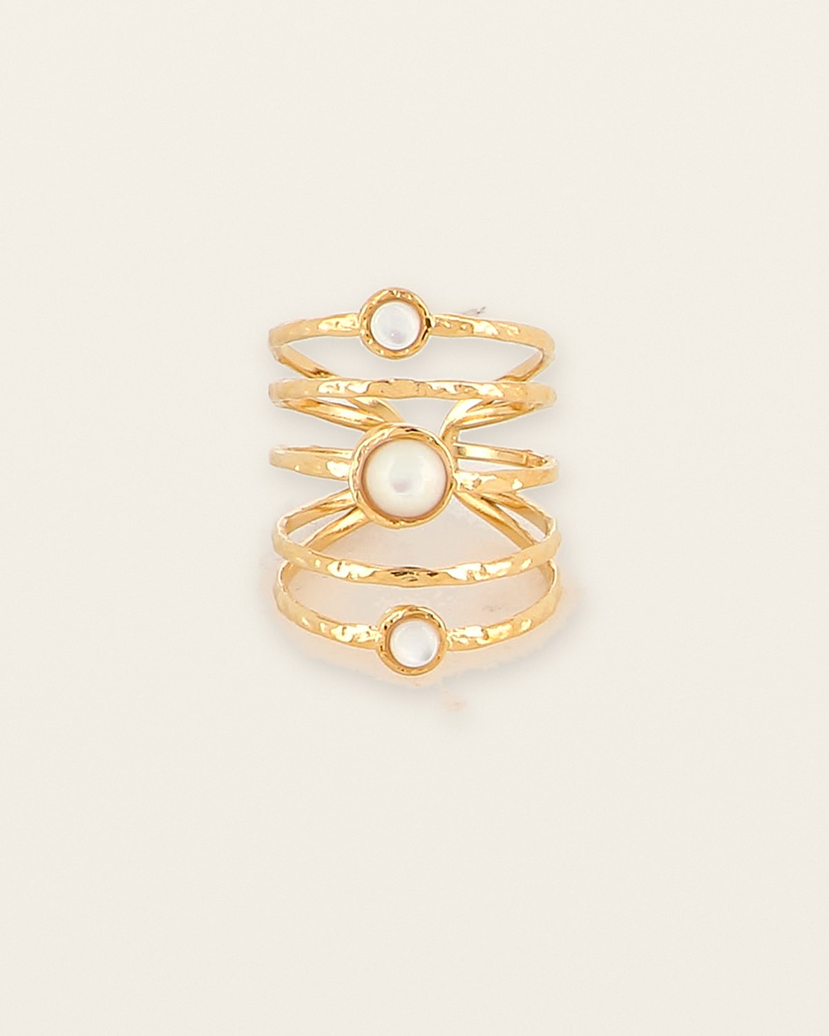 Adèle Ring – White mother-of-pearl