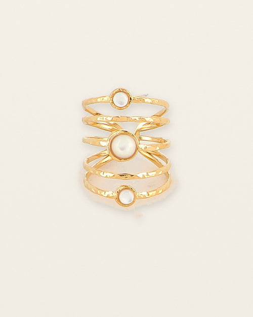 Adèle Ring – White mother-of-pearl