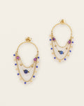 Bérénice Earrings – Blue & violet