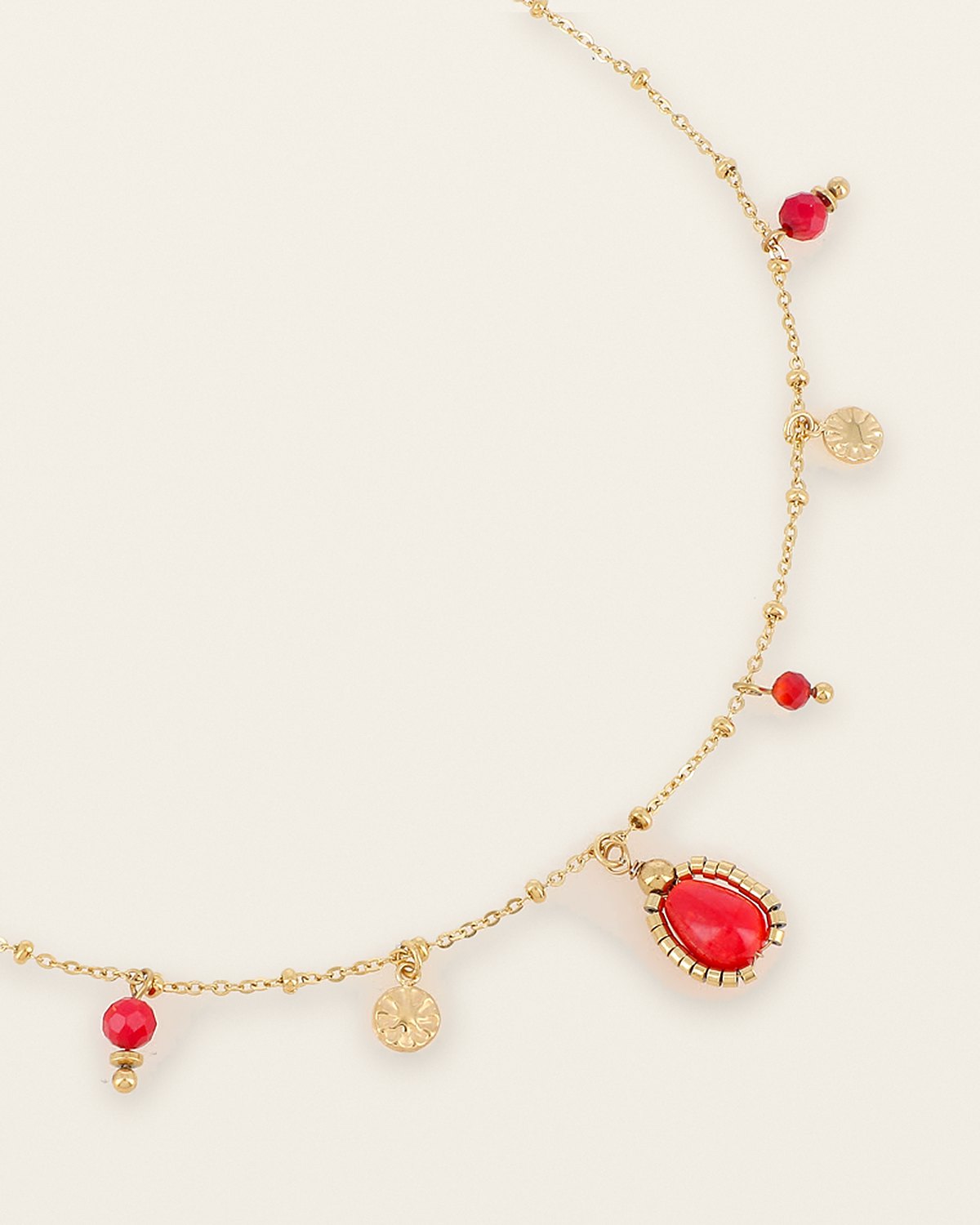 Léonie Necklace – Red
