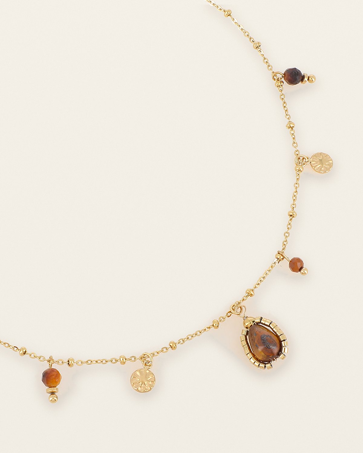 Léonie Necklace – Tiger's eye