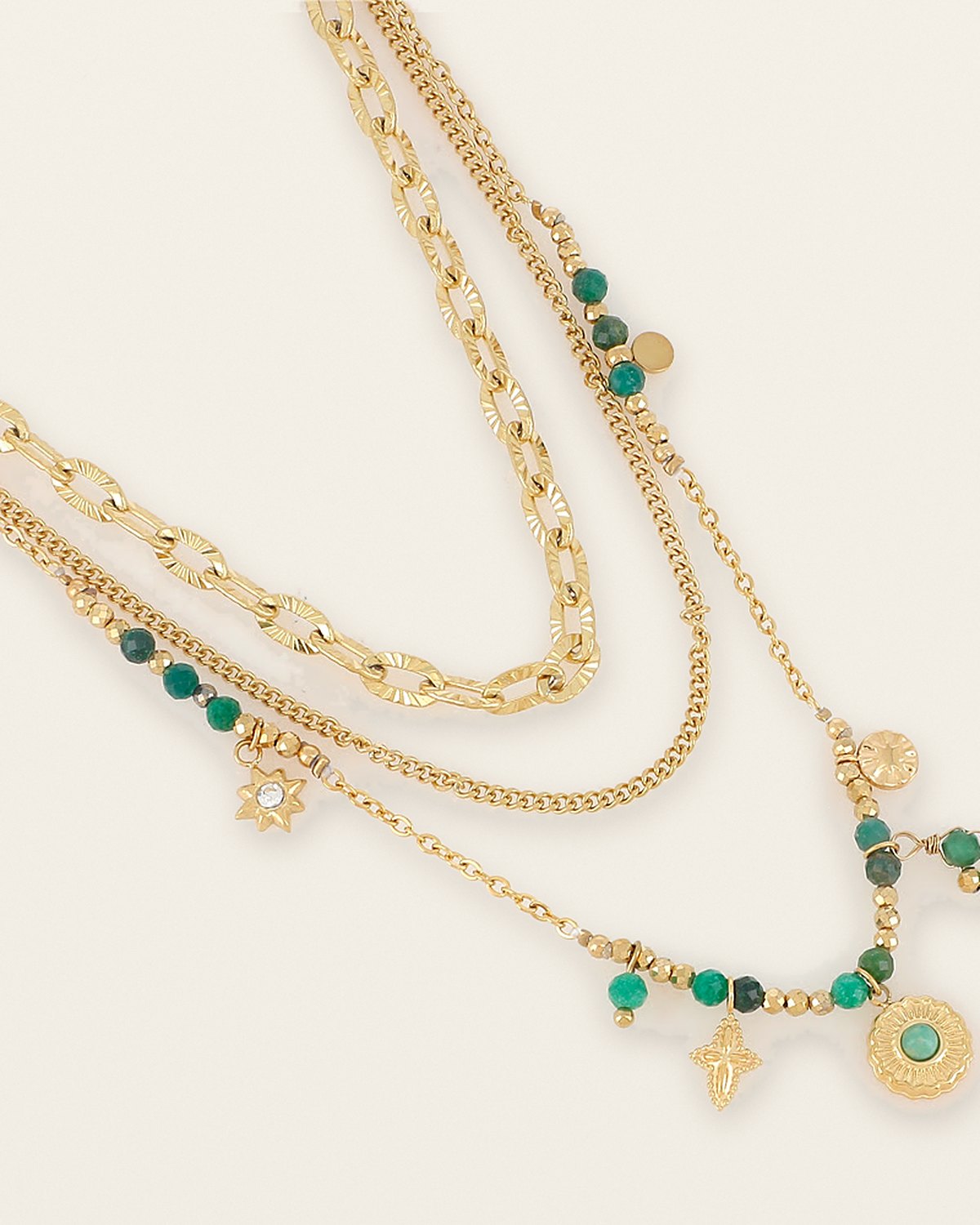 Flavie Necklace – Green
