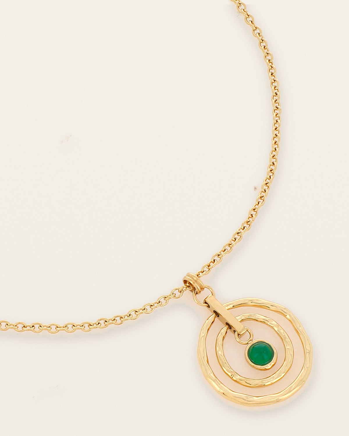 Aurore Necklace – Green agate