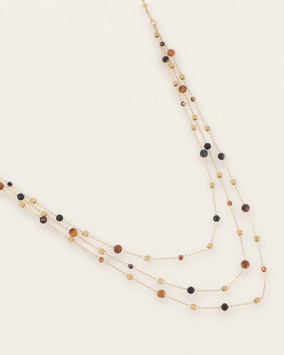 Anaïs Necklace – Black & brown