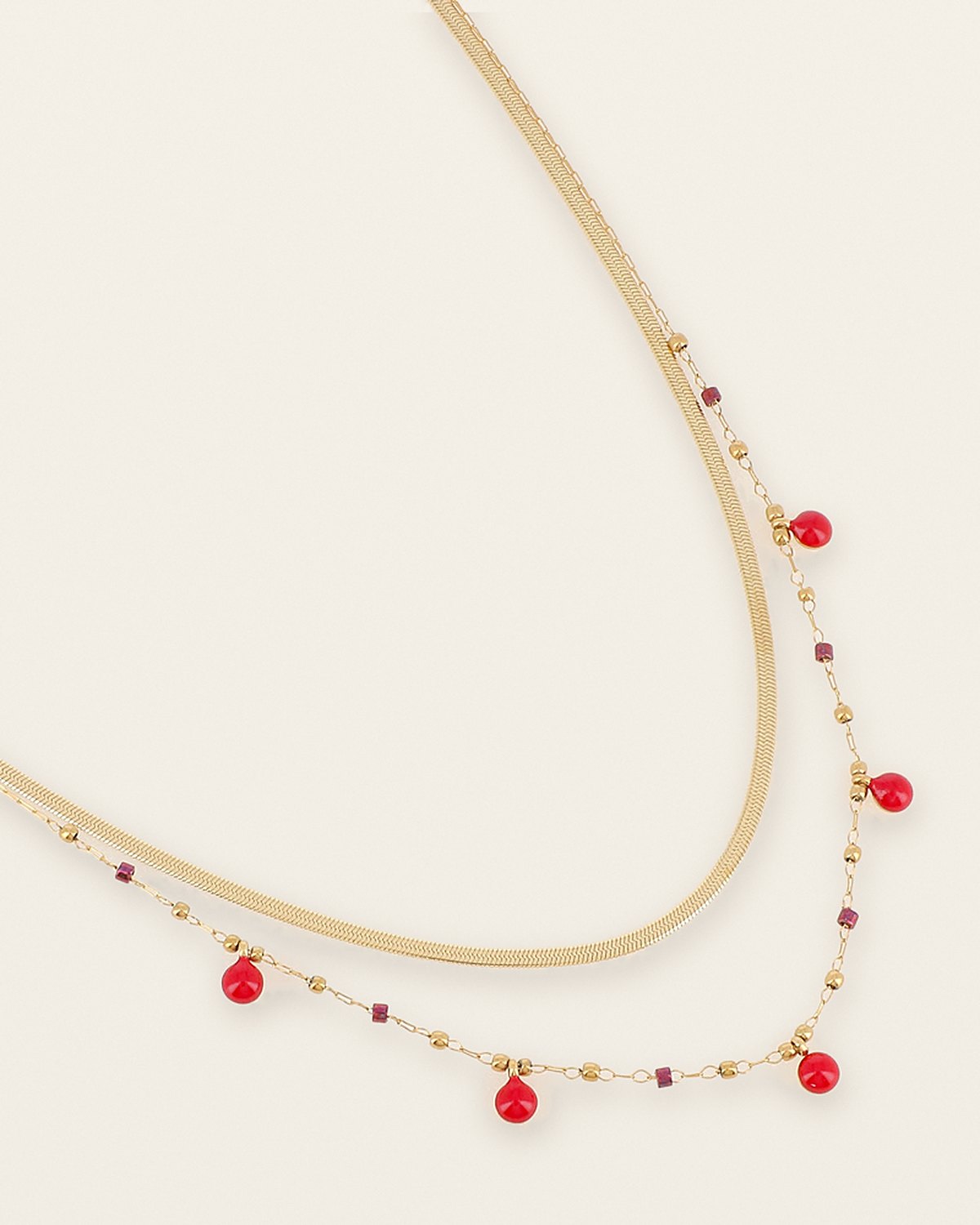 Émilie Necklace – Red