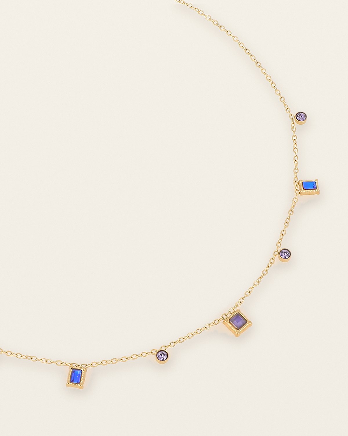 Delphine Necklace – Blue & violet