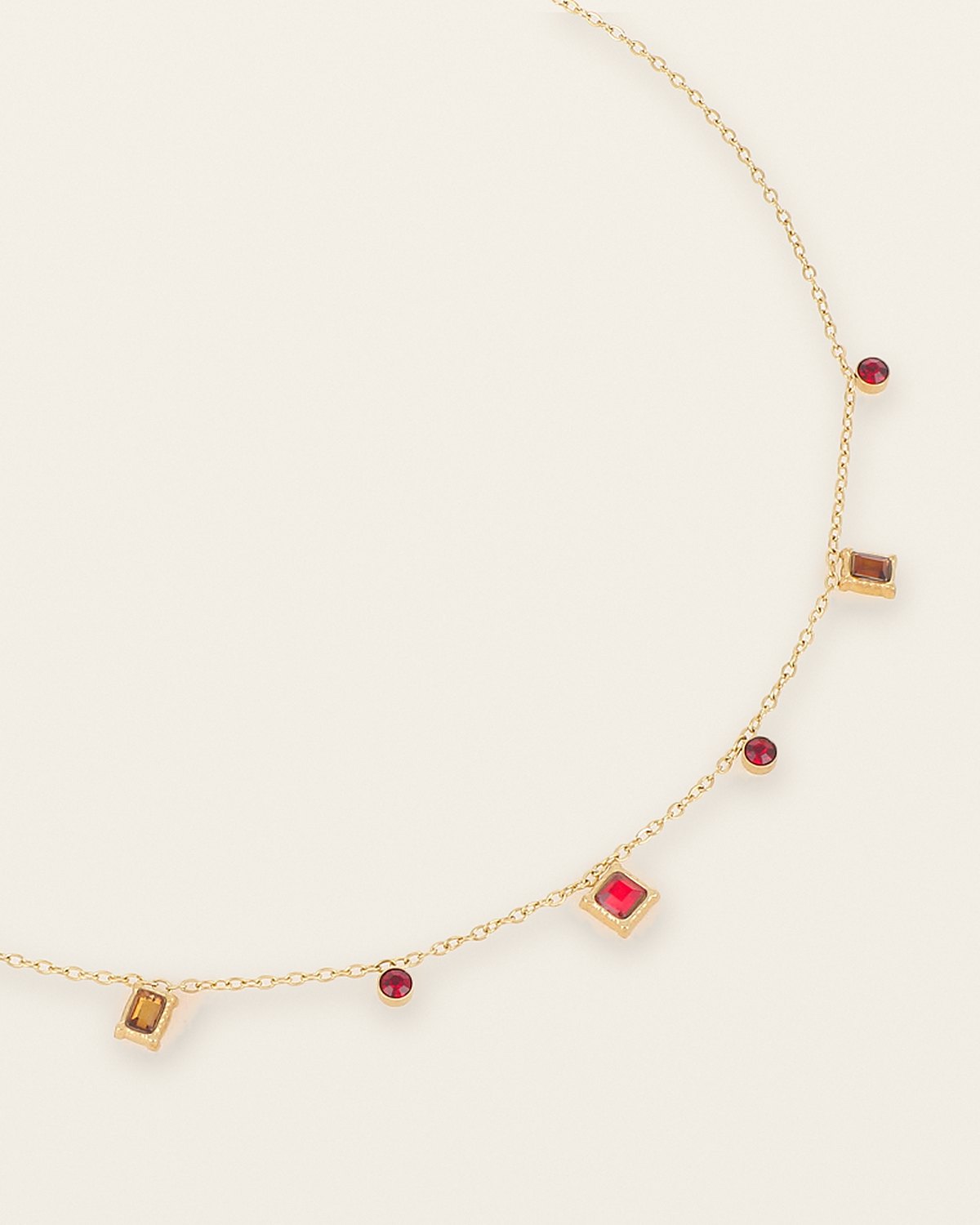 Delphine Necklace – Red