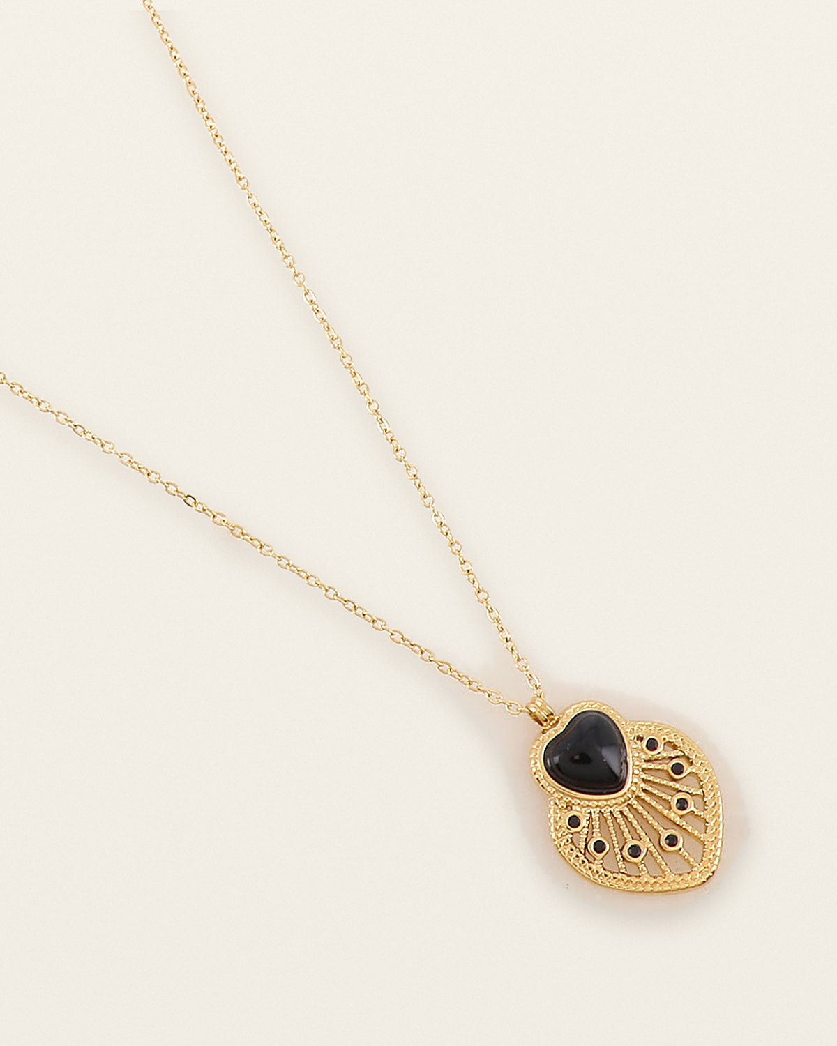 Coralie Necklace – Black