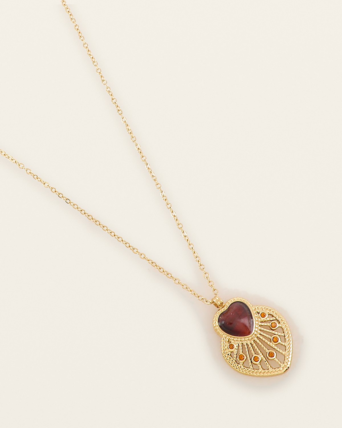 Coralie Necklace – Brown
