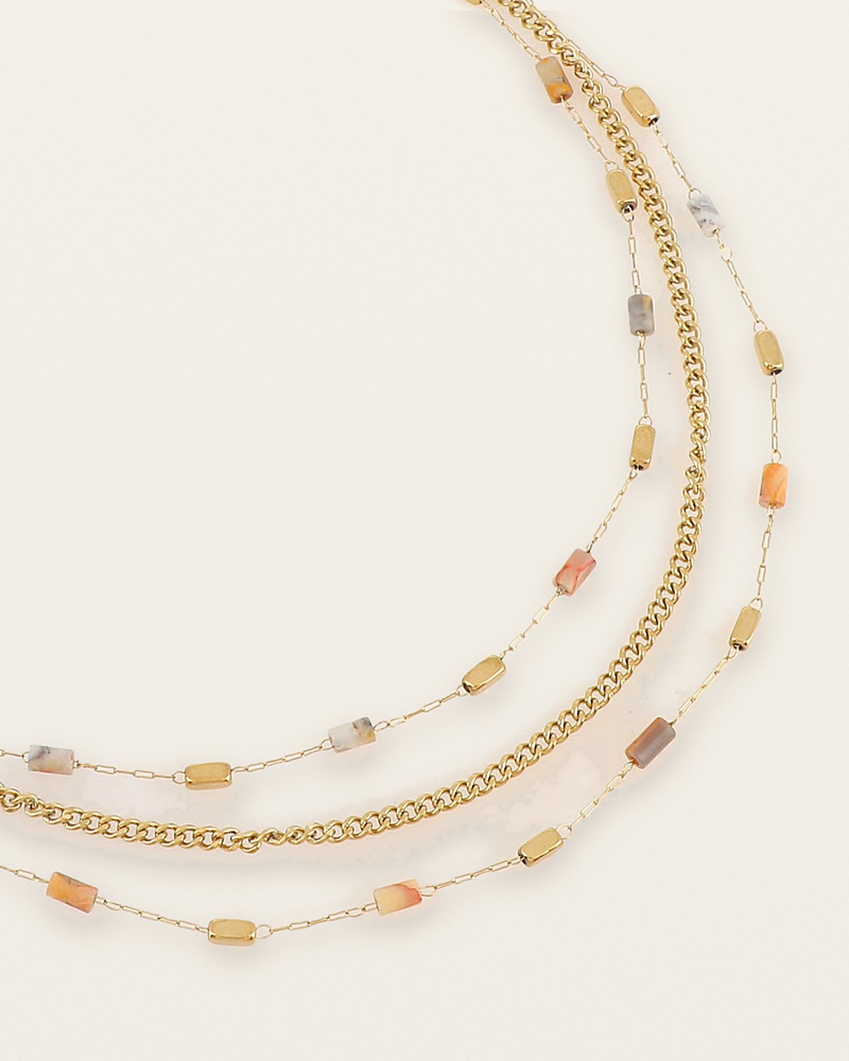Sabine Necklace – Beige