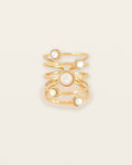 Apolline Ring – White mother-of-pearl