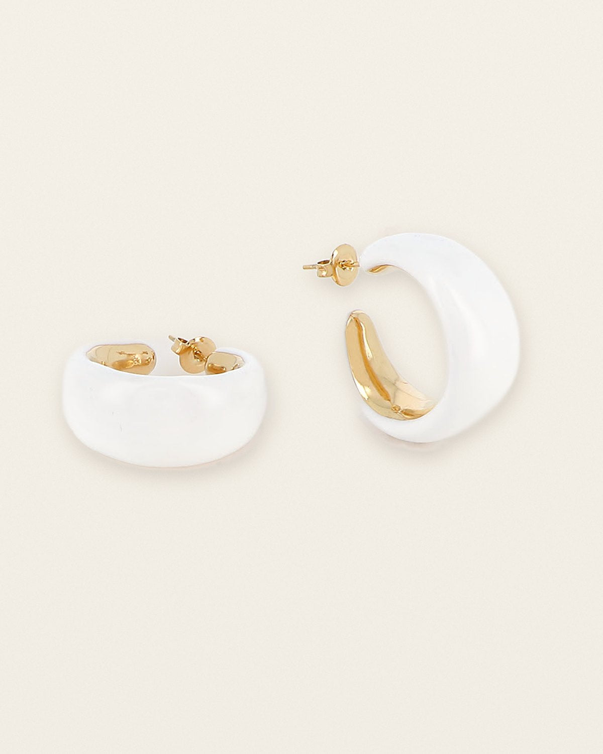 Romane Hoops – White
